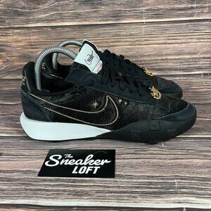 Nike Women's Waffle Racer 2x Casual‎ Shoes Black Gold